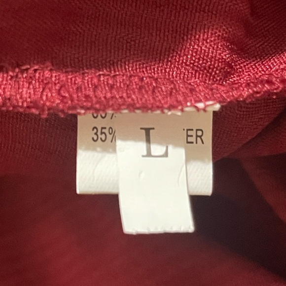 Melody Long Sleeve Corduroy Shacket (Cranberry) - Picture 8 of 9